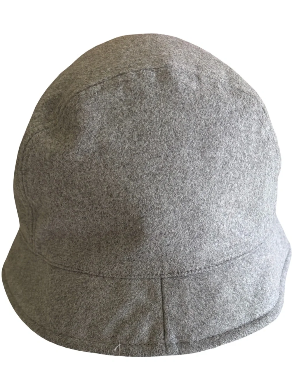 Lands’ End Cashtouch Cloche Bucket Hat Gray L/XL